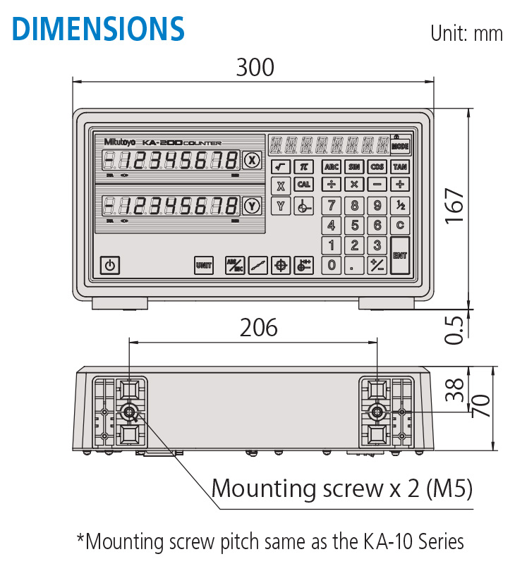 Mitutoyo Display Unit for Linear Scale KA-213 COUNTER - 174-185A