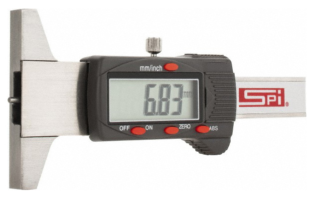 thumbnail image 2 of SPI 11-200-3 Electronic Depth Gage – 0-1.2 Inch / 0-30mm, 2.36” Base Length 2 of 5