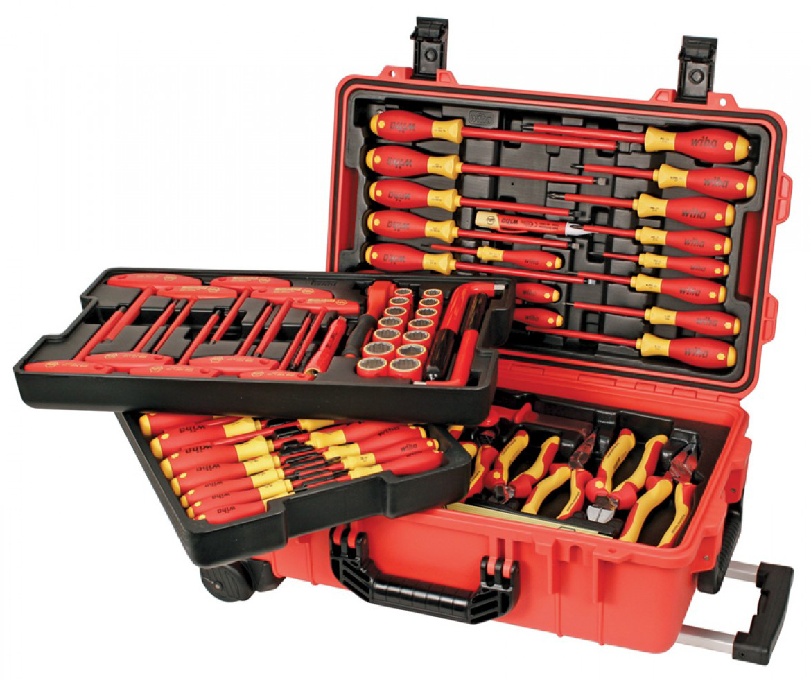 Wiha Insulated 80 Piece Set in Rolling Tool Case - 32800| Penn