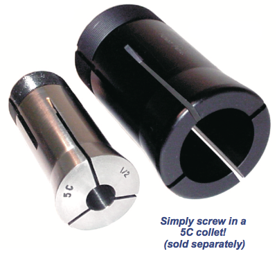 CME/Sanou 5C Collet Chuck D1-5 Mount – 5″ Diameter, Semi-Finished Adapter, #5C-05F0 – Lathe Collet Chuck For Precision Work