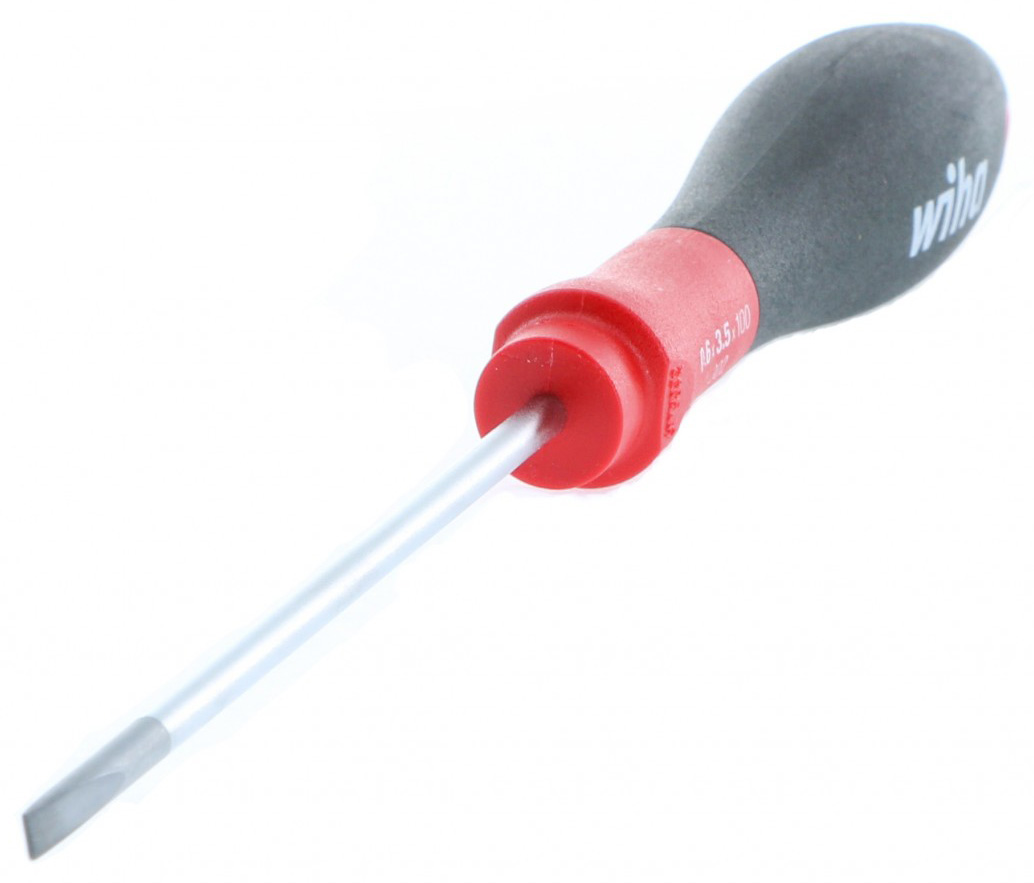 Wiha SoftFinish® Slotted Screwdriver, 3.5mm x 100mm - 30210