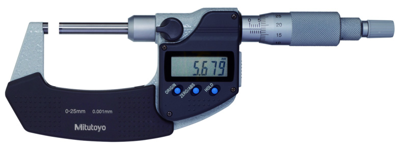 Mitutoyo Outside Micrometer, Non-Rotating Spindle Type, 0-25mm