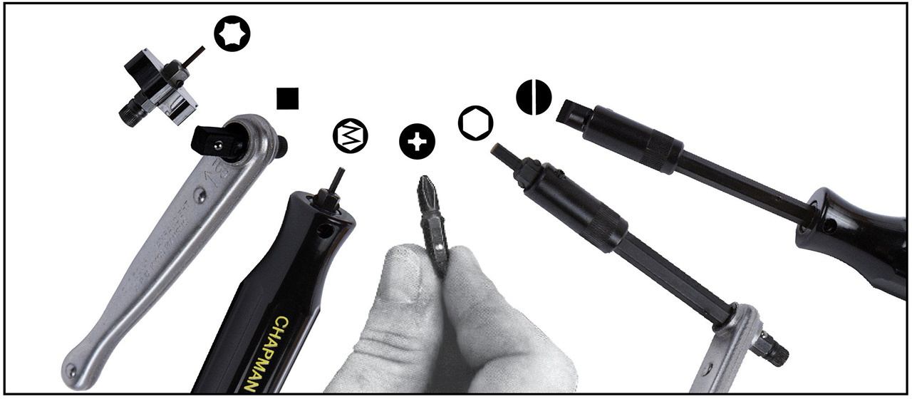 まびん Chapman Deluxe Standard + Metric Allen Hex Screwdriver Set