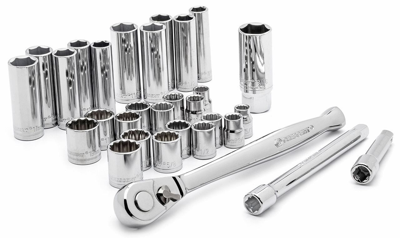 Crescent Tools 30 Pc. Standard & Deep Mechanics Tool Set CTK30SETN