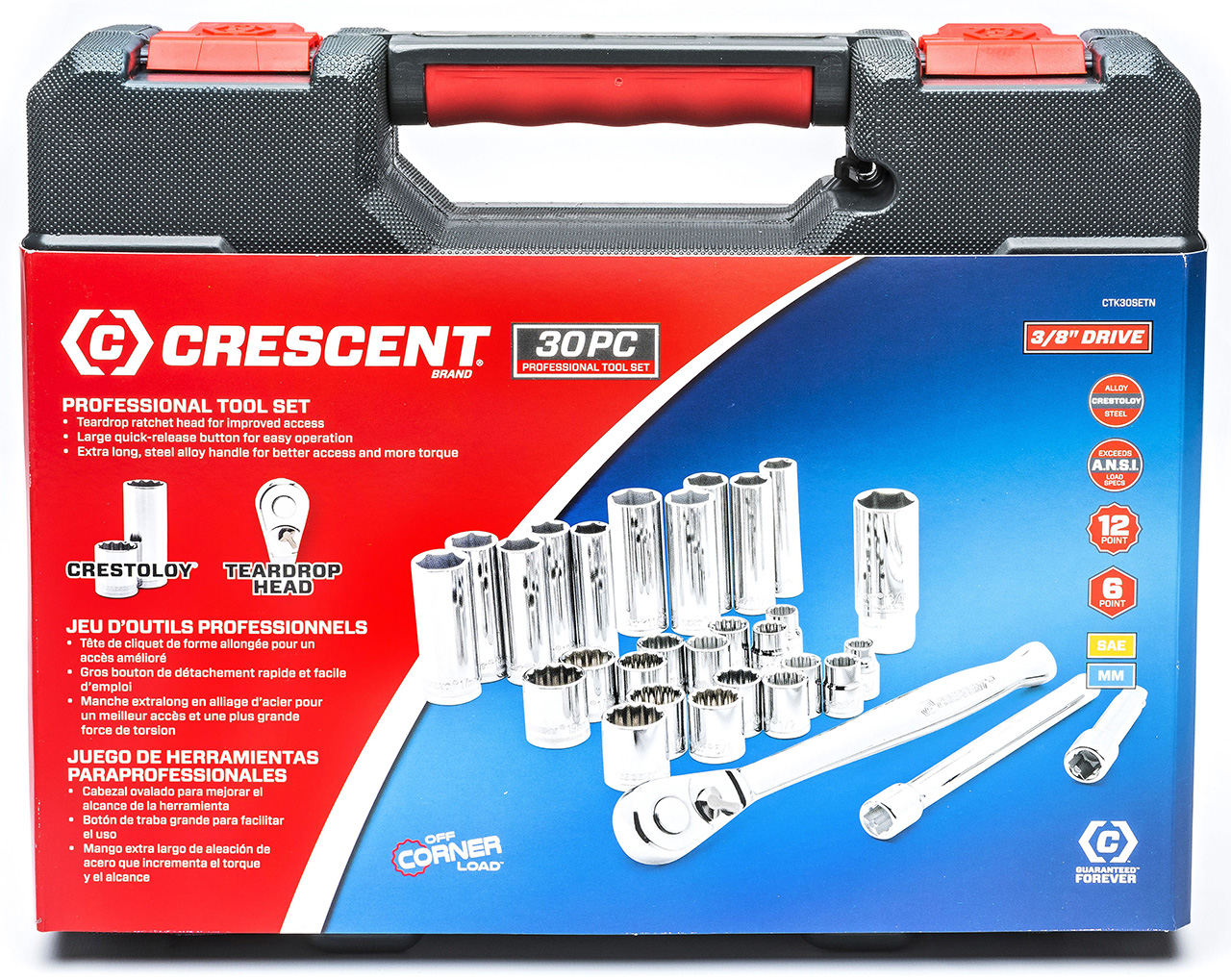 sato☆　クリエセット Crescent Tools 30 Pc. Standard & Deep Mechanics Tool Set
