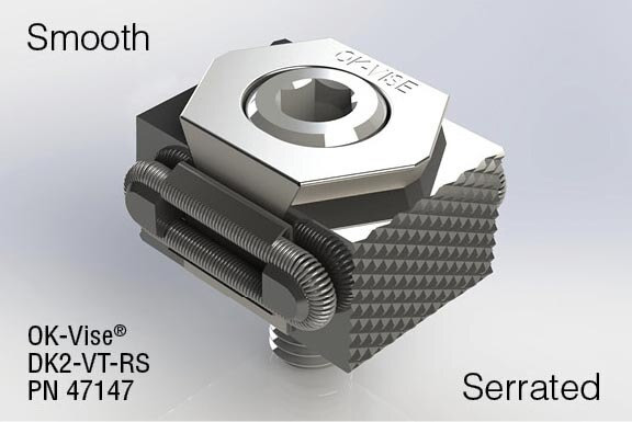 Mitee-Bite OK-Vise® Clamp Model DK2-VT-S with Smooth Jaws - 47132