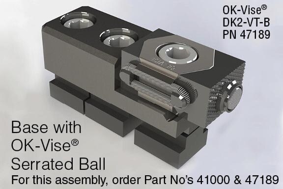 CLAMP Newtype こばと　Ｘ Mitee-Bite OK-Vise® Clamp Model DK2-VT-B with Serrated Ball