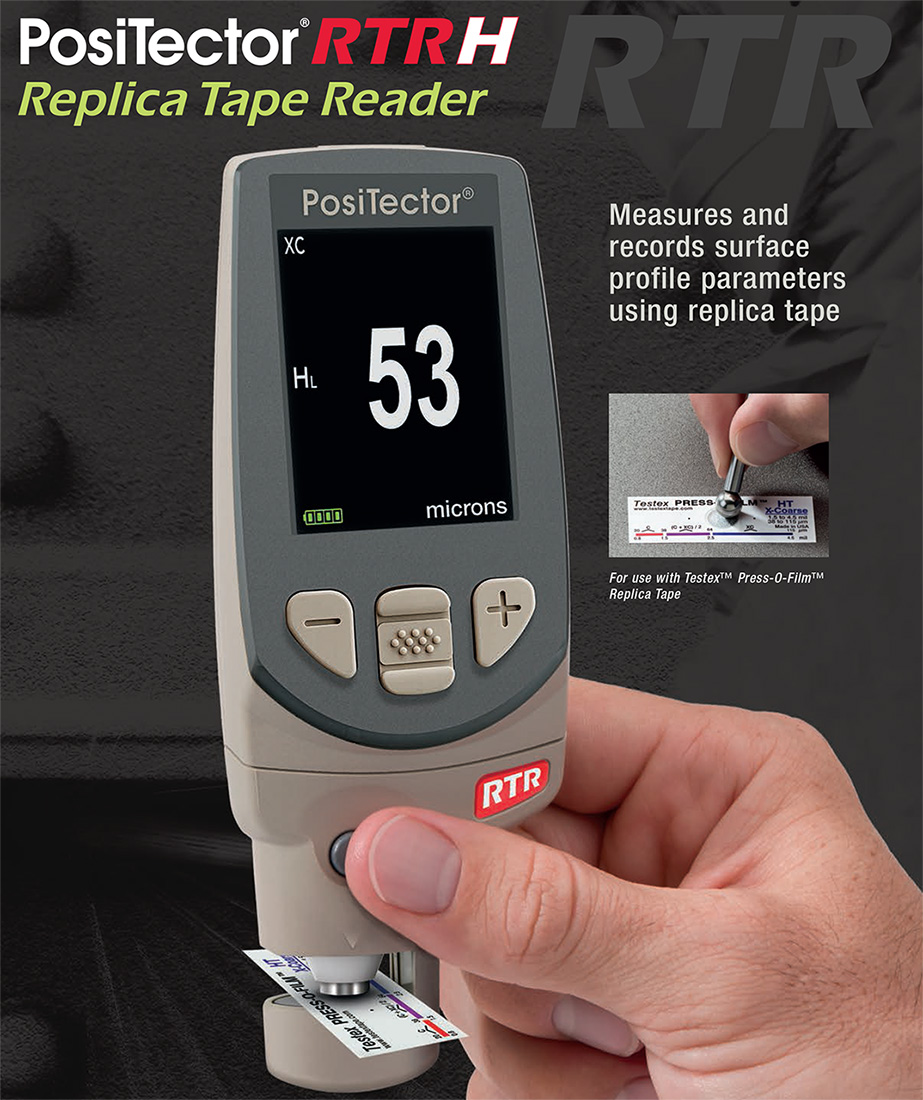 Testex Replica Tape for Measuring Surface Profile
