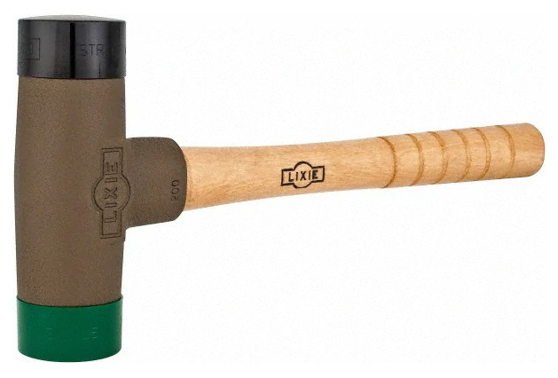 Lixie Dead Blow Mallet with Hickory Handle #200H-MH, Malleable Iron Head,  2 Face Diameter, 56 oz. Head Weight - 66-478-9 - Penn Tool Co., Inc