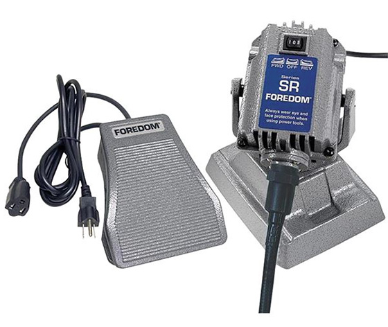 Foredom Flexible Shaft 1/6 HP SR Benchtop Motor With SXR Foot