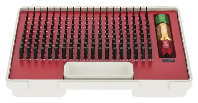 SPI Class ZZ Pin Gage Set, Inch, Black Oxide Coated Steel, Minus