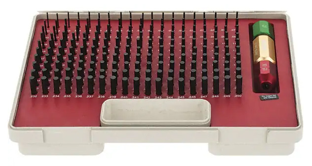 SPI Class ZZ Pin Gage Set, Inch, Black Oxide Coated Steel