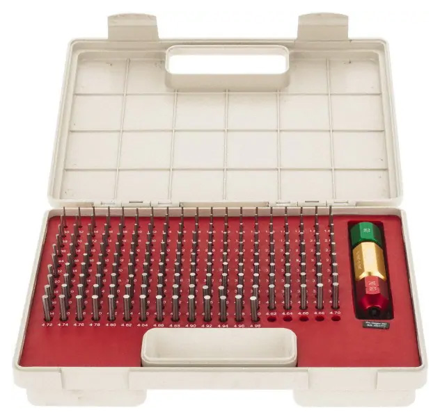 SPI Class ZZ Pin Gage Set, Metric, Steel, Plus Tolerance, 1.3
