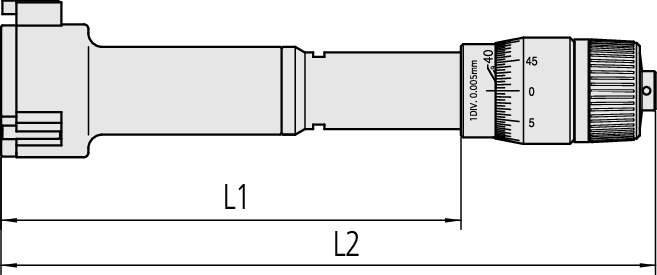 Mitutoyo 3-Point Internal Holtest Micrometer, Series 368, 30