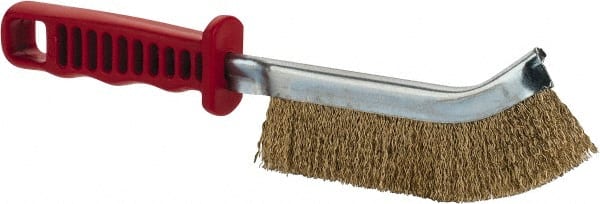 Steel Wire Scratch Brush, Brass Coated