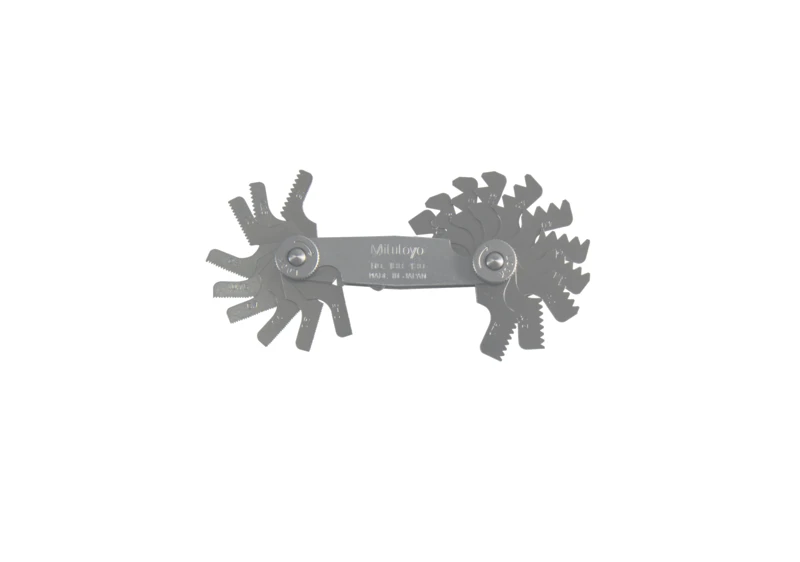 Mitutoyo Pitch Gage, 60°, 0,35-6mm, 22 Leaves - 188-130| Penn Tool