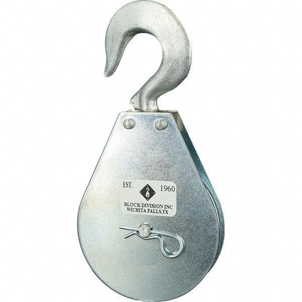 Block Division 1, 550 Lbs. Load Limit, Swivel Hook Block Single