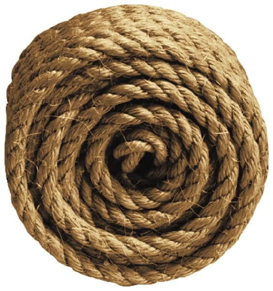Value Collection 100 ft. Length Sisal Twisted Rope 1/4 Diam, 48