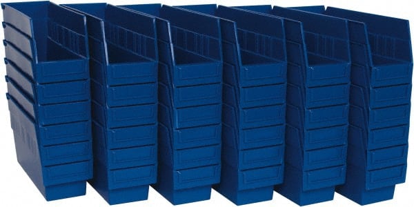 Plastic Stackable Bins - 11 x 5 1/2 x 5, Blue