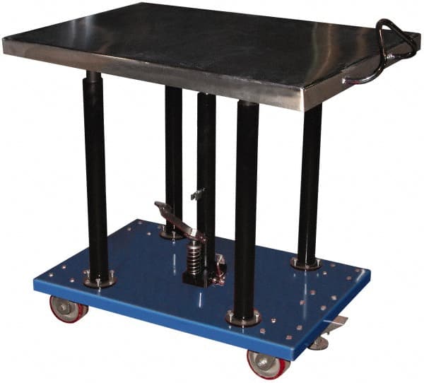 Vestil 2,000 Lb Capacity Manual Hydraulic Post Lift Table 36