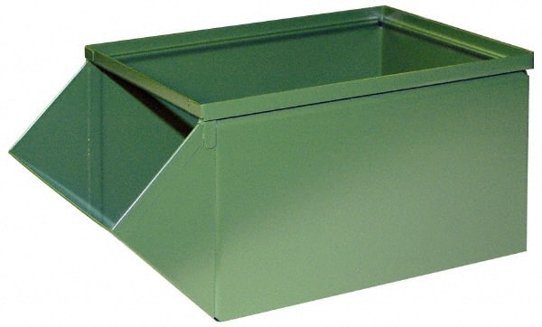 Plastic Shelf Bins - 4 x 12 x 4, Green