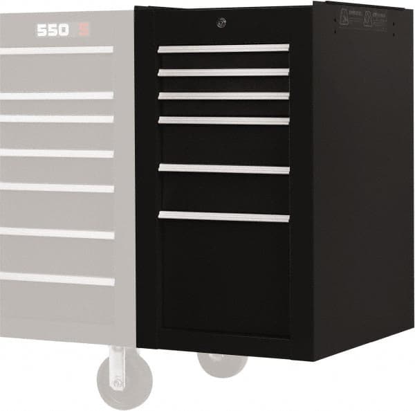 Proto 6 Drawer Black Side Cabinet 19