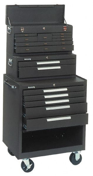 Kennedy 15 Drawer, 3 Piece, Brown Steel Tool Storage System 12-1/2