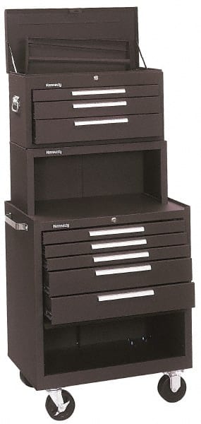 Kennedy 5 Drawer, 3 Piece, Brown Steel Tool Storage System 20
