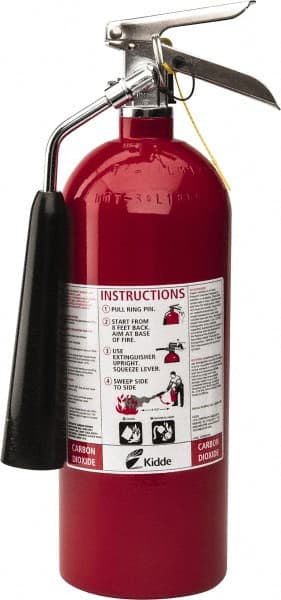 レトロ 消火器 Kidde FIRE EXTINGUISHER アメリカン雑貨 Kidde Fire Safety 5 Lb, 10-A:80-B:C Rated, Carbon Dioxide Fire