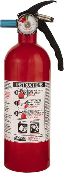 Kidde Fire Safety 1.5 Lb, 5-B:C Rated, Dry Chemical Fire