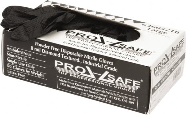 PRO-SAFE Size L, 8 mil, Industrial Grade, Powder Free Nitrile