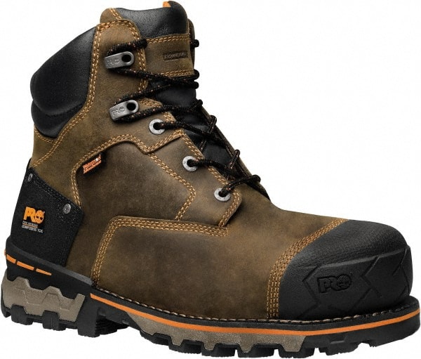 Timberland PRO Mens Size 11 Wide Composite Work Boot Brown, Leather, Upper, TPU Outsole, High, Safety Toe, Waterproof TB09261521411W - 42460873 - Penn Co., Inc