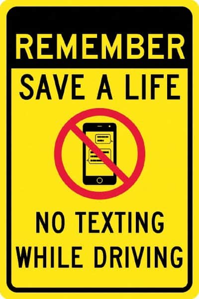 no texting and driving poster