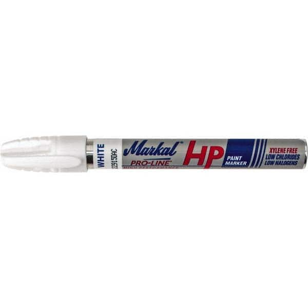 Markal White Paint Marker Bullet Medium Tip, Alcohol Base Ink