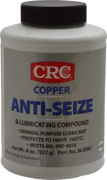 CRC 8 oz Bottle General Purpose Anti-Seize Lubricant Copper, -95 to  1,800F, Bronze, Water Resistant 1007937 - 05092085| Penn Tool Co., Inc