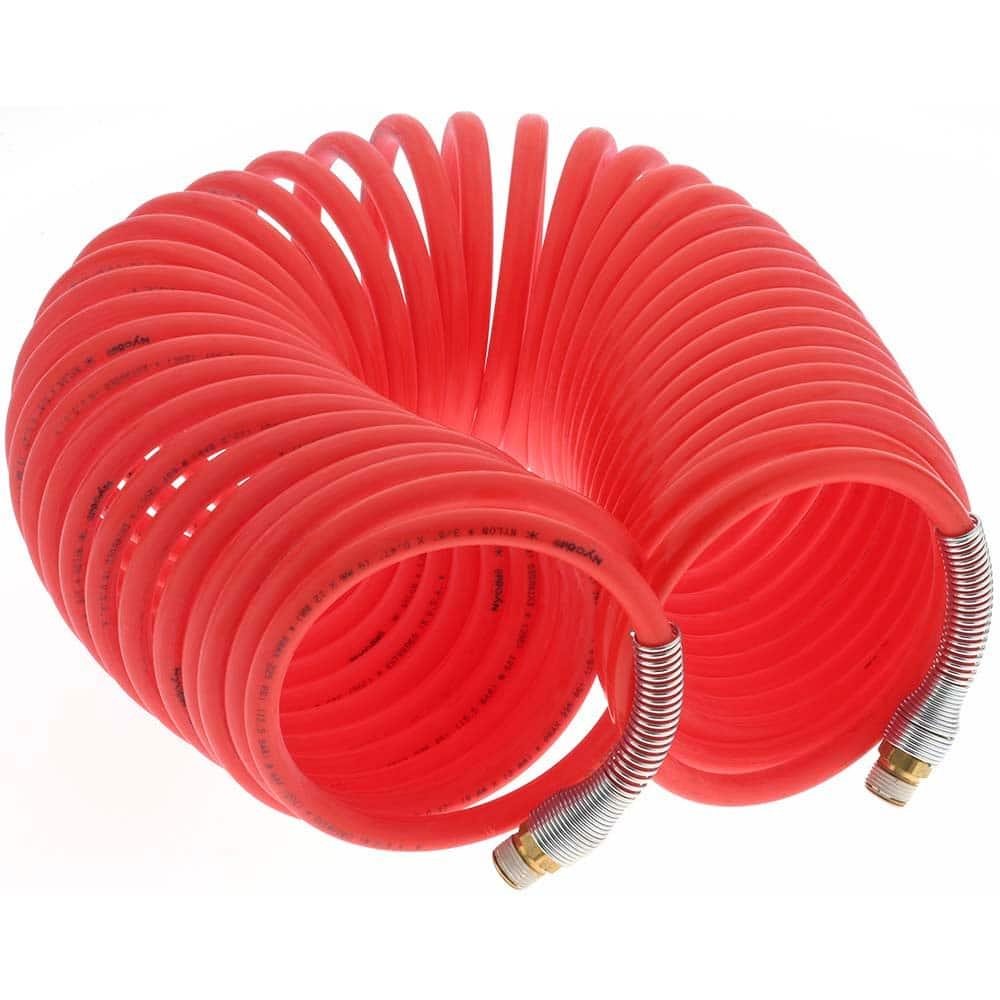 Value Collection Coiled & Self-Storing Hose, Inside Diameter (Inch): 3/8,  Material: Nylon, Length (Feet): 50, Maximum Working Pressure (psi): 180