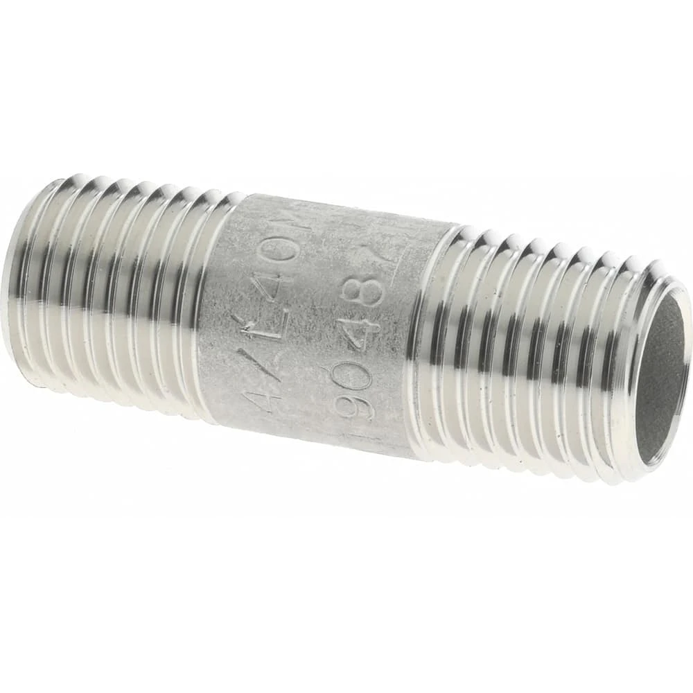 Stainless Steel Pipe Nipples - 1-1/2 x 2 304/L SCH80 SMLS Stainless Steel Pipe Nipples - 1-1/2 x 2 304/L SCH80 SMLS