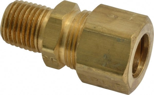 Compression Tube Fitting 1/2 Tube OD x 1/2 NPT Male Connector