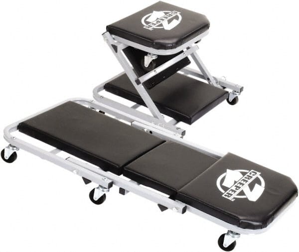 Omega Lift 300 Lb Capacity, 6 Wheel Convertible Creeper Alloy