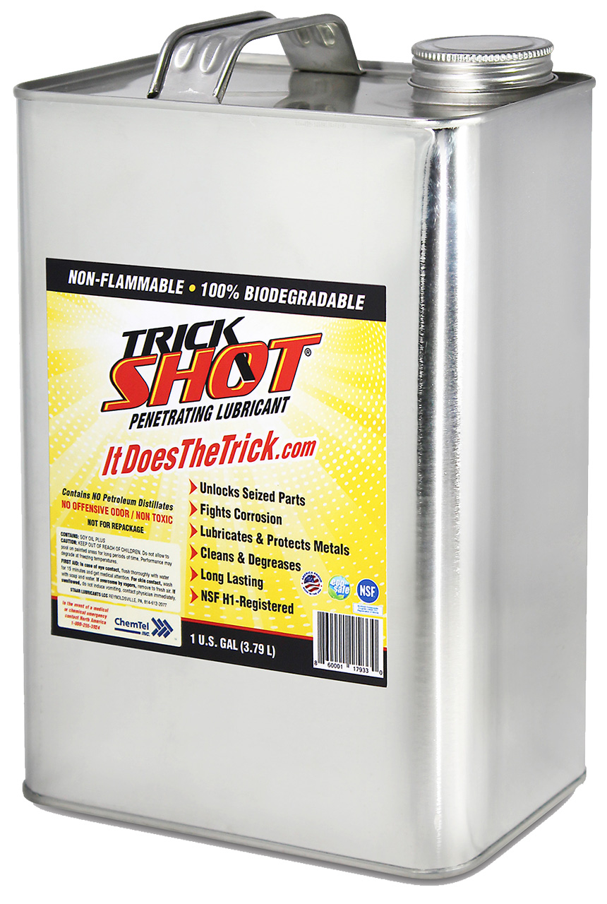 Trick Shot Penetrating Lubricant, 1 Gallon Can 6-Pack