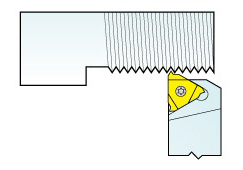 Precise SER0375D16 External Indexable Threading Tool Holder - 3/8 x 3/8  Shank - 2301-0375 - Penn Tool Co., Inc