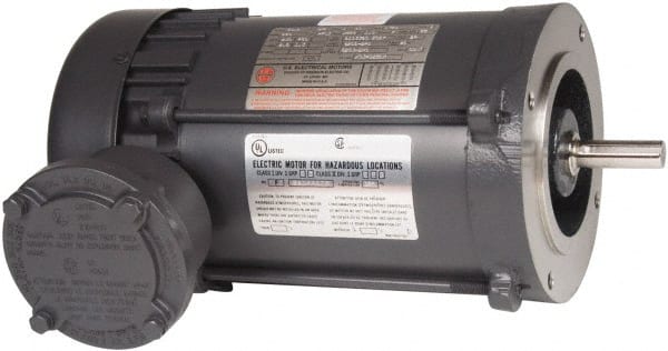 U.S. Motors 1/4 Max hp, 1,800 Max RPM, Single Cap Start Electric AC DC Motor  115/208-230 & 110/220 V Input, Single Phase, 56C Frame, 5/8" Shaft Diam,  C-Face Mount, TEFC Enclosure XS14CA2JCR -