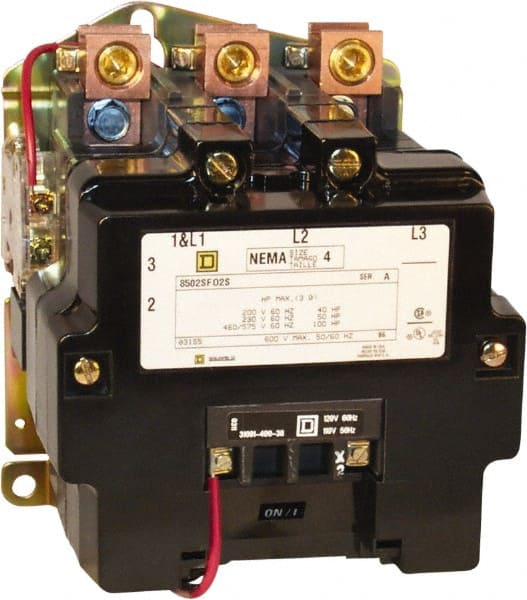 Square D 3 Pole, 208 Coil VAC at 60 Hz, 135 Amp NEMA Contactor