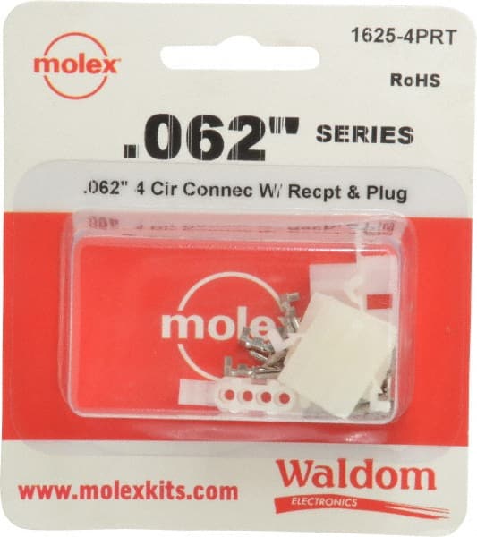 pp-「p」 4枚 Molex 4 Circuit, 4 AWG, 0.062 Inch Pin Diameter, Modular