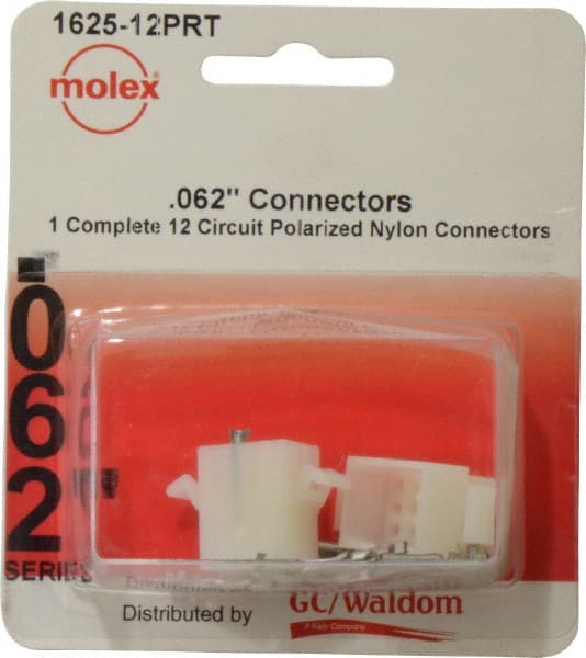 Molex 12 Circuit, 12 AWG, 0.062 Inch Pin Diameter, Modular
