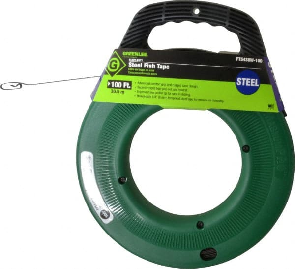 Greenlee 100 Ft. Long x 1/4 Inch Wide, 0.045 Inch Thick, Steel