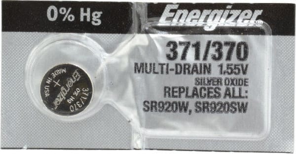 さっち品 Energizer Size 371/370, Silver Oxide, Button & Coin Cell