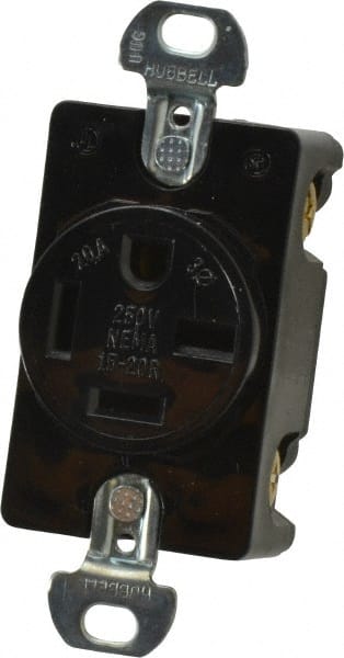 Hubbell Wiring Device-Kellems 250 VAC 20A NEMA 15-20R