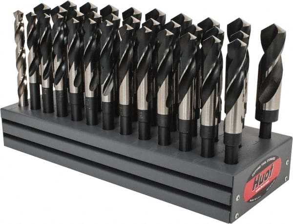 12-Piece 3/16 Inch Drill Bit Set – HSS M2 Black/Gold Twist Drill Bits For Metal