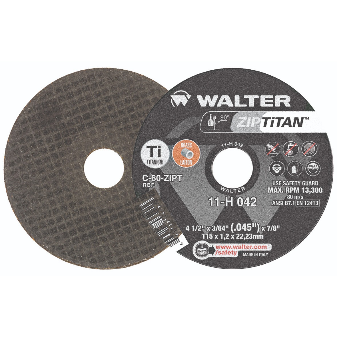 Walter Surface Technologies ZIP TiTAN™ Angle Grinder Cut-Off Wheel